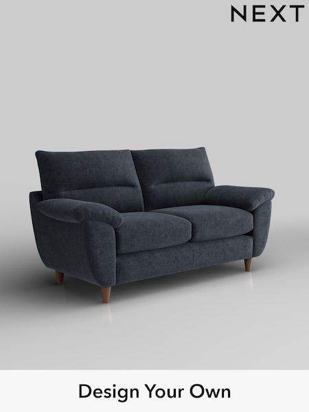 Boucle Chenille/Dark Slate Blue Elliot Highback (W42072) | £1,075