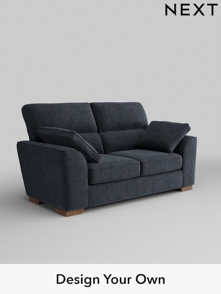 Boucle Chenille/Dark Slate Blue Stamford Highback (W42073) | £1,199