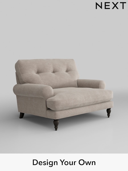 Boucle Chenille/Light Natural Erin Buttoned Back Deep Sit (W42079) | £975