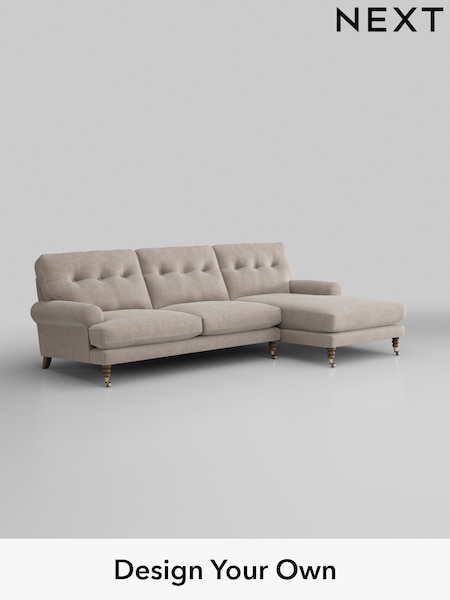 Boucle Chenille/Light Natural Erin Buttoned Back Deep Sit (W42079) | £1,975