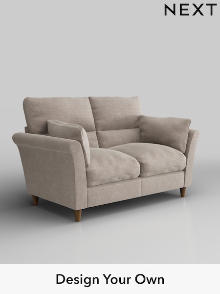 Boucle Chenille/Light Natural Hartley Highback Relaxed Sit (W42080) | £1,125