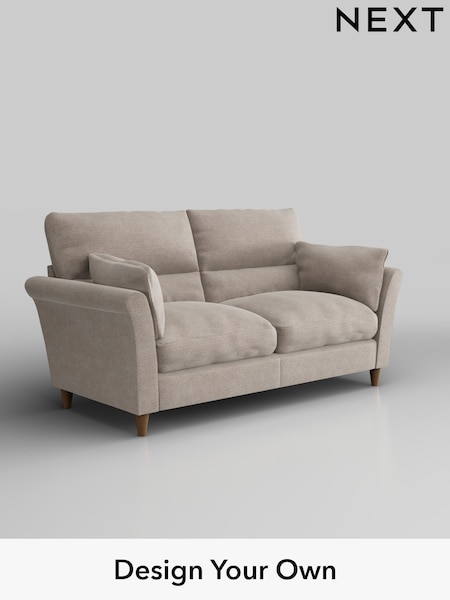 Boucle Chenille/Light Natural Hartley Highback Relaxed Sit (W42080) | £1,325