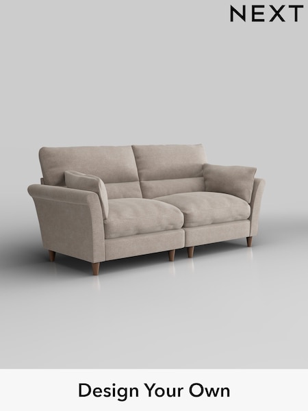 Boucle Chenille/Light Natural Hartley Highback Relaxed Sit (W42080) | £1,425