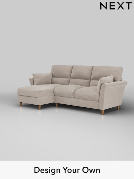 Boucle Chenille/Light Natural Hartley Highback Relaxed Sit (W42080) | £1,950