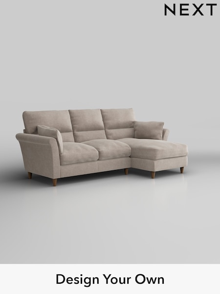 Boucle Chenille/Light Natural Hartley Highback Relaxed Sit (W42080) | £1,950