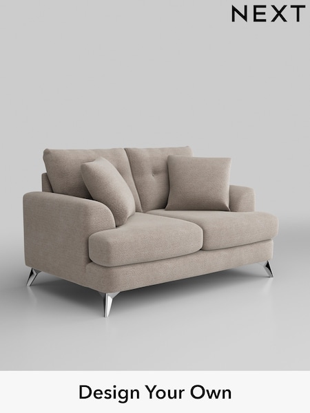 Boucle Chenille/Light Natural Parker Buttoned Back (W42086) | £1,225