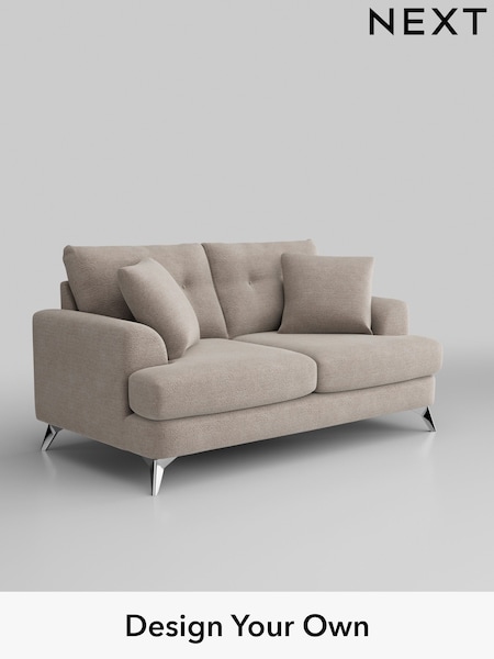 Boucle Chenille/Light Natural Parker Buttoned Back (W42086) | £1,325