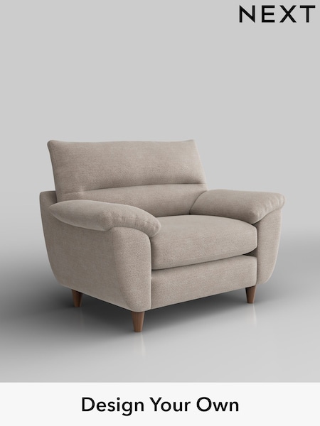Boucle Chenille/Light Natural Elliot Highback (W42089) | £775