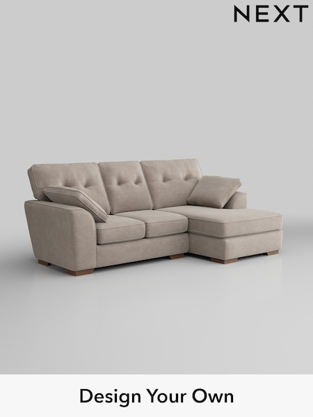 Boucle Chenille/Light Natural Stamford Buttoned Back (W42090) | £1,775