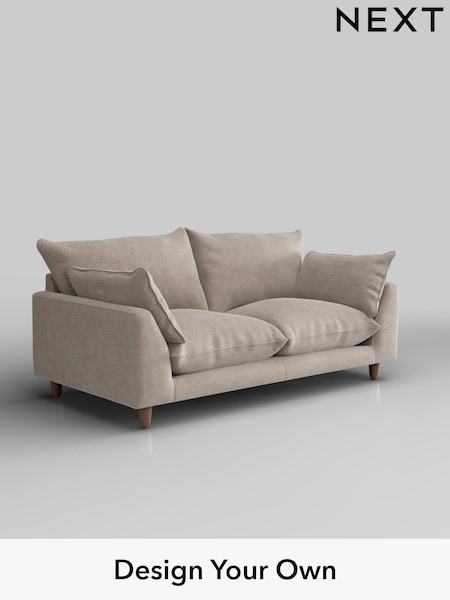 Boucle Chenille/Light Natural Noa Deep Relaxed Sit (W42093) | £1,175