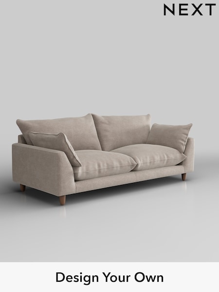 Boucle Chenille/Light Natural Noa Deep Relaxed Sit (W42093) | £1,275