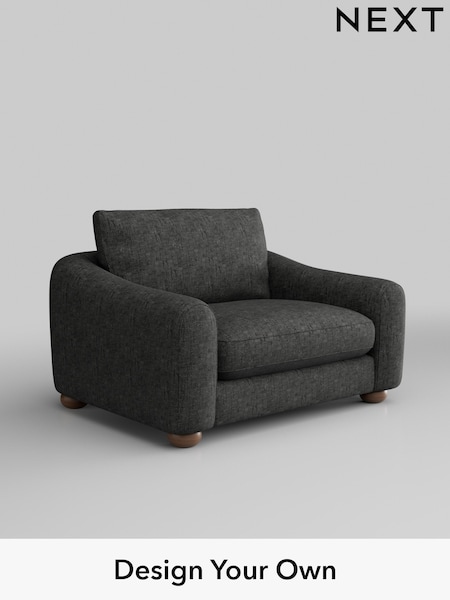 Boucle Weave Easy Clean/Charcoal Grey Arches (W42110) | £825