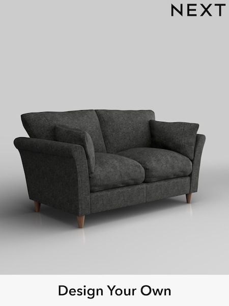 Boucle Weave Easy Clean/Charcoal Grey Hartley Relaxed Sit (W42117) | £975