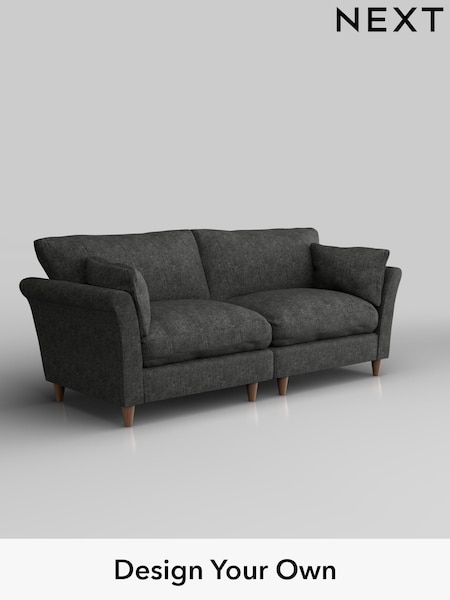 Boucle Weave Easy Clean/Charcoal Grey Hartley Relaxed Sit (W42117) | £1,275