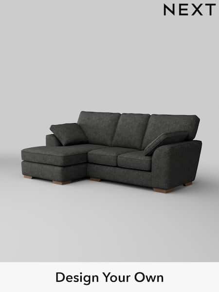 Boucle Weave Easy Clean/Charcoal Grey Stamford (W42119) | £1,550
