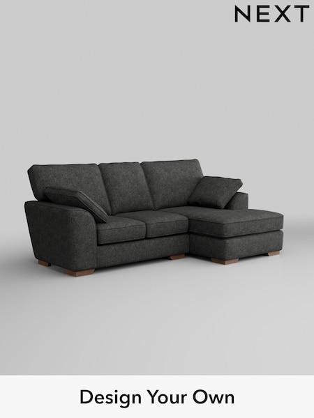 Boucle Weave Easy Clean/Charcoal Grey Stamford (W42119) | £1,550