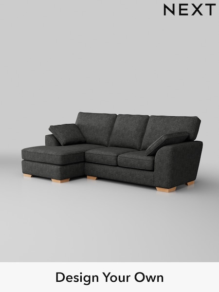 Boucle Weave Easy Clean/Charcoal Grey Stamford (W42119) | £1,650