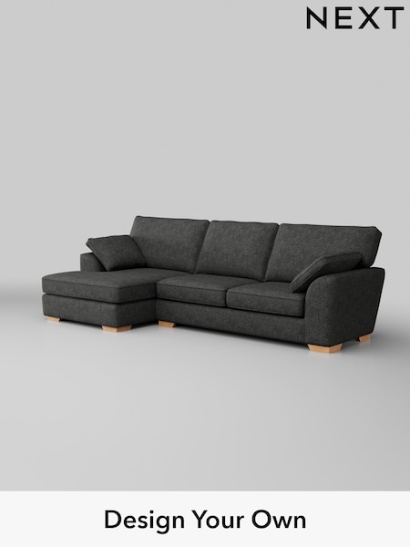 Boucle Weave Easy Clean/Charcoal Grey Stamford (W42119) | £1,799