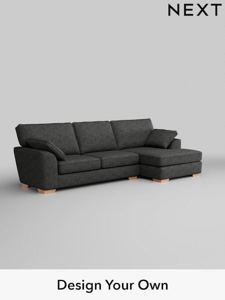 Boucle Weave Easy Clean/Charcoal Grey Stamford (W42119) | £1,799