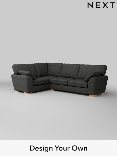 Boucle Weave Easy Clean/Charcoal Grey Stamford (W42119) | £1,925