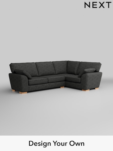 Boucle Weave Easy Clean/Charcoal Grey Stamford (W42119) | £1,925