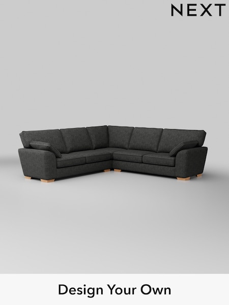 Boucle Weave Easy Clean/Charcoal Grey Stamford (W42119) | £2,399