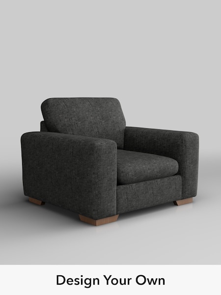 Boucle Weave Easy Clean/Charcoal Grey Houghton Deep Sit (W42122) | £775