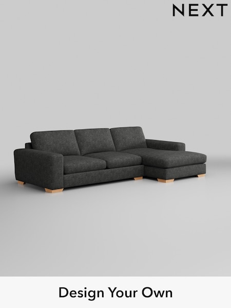 Boucle Weave Easy Clean/Charcoal Grey Houghton Deep Sit (W42122) | £2,099