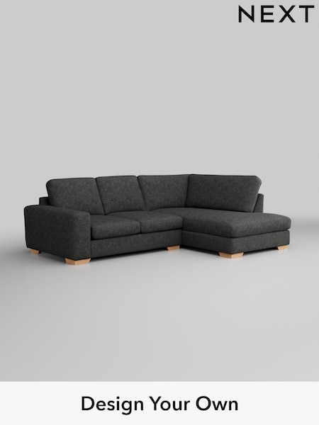 Boucle Weave Easy Clean/Charcoal Grey Houghton Deep Sit (W42122) | £1,999