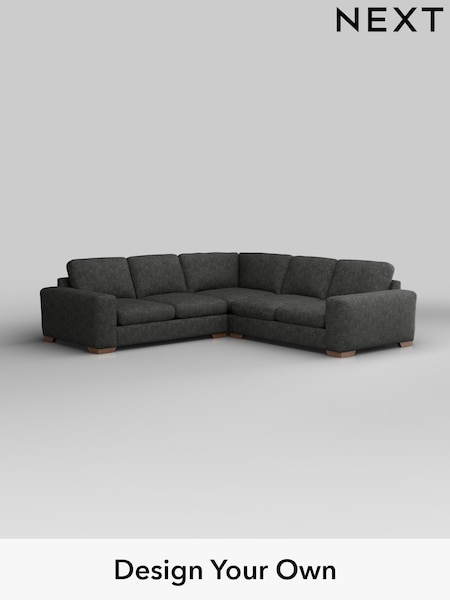Boucle Weave Easy Clean/Charcoal Grey Houghton Deep Sit (W42122) | £2,625