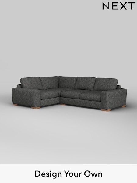 Boucle Weave Easy Clean/Charcoal Grey Houghton Deep Sit (W42122) | £2,425