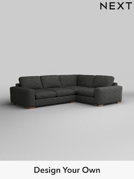 Boucle Weave Easy Clean/Charcoal Grey Houghton Deep Sit (W42122) | £2,425