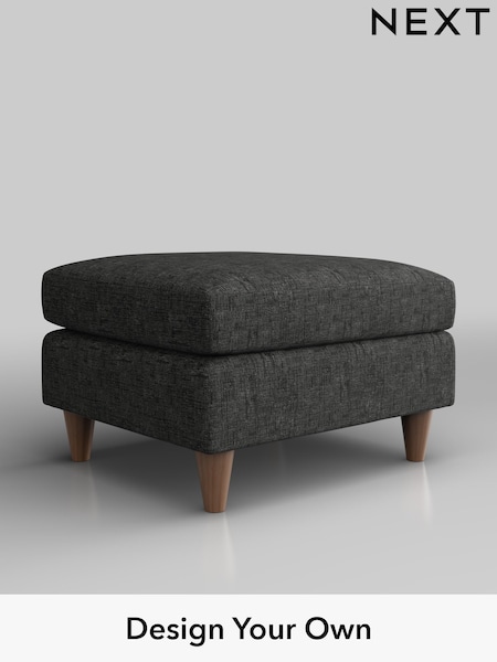 Boucle Weave Easy Clean/Charcoal Grey Elliot Highback (W42123) | £299