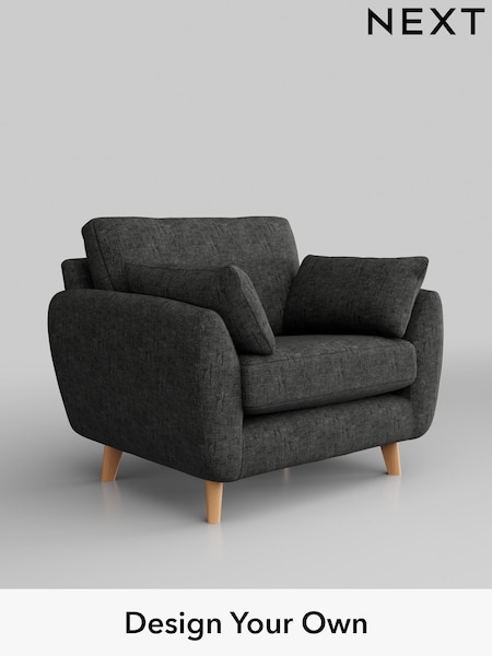 Boucle Weave Easy Clean/Charcoal Grey Wilson (W42126) | £550