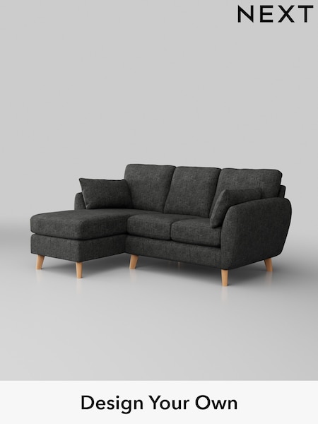 Boucle Weave Easy Clean/Charcoal Grey Wilson (W42126) | £1,375