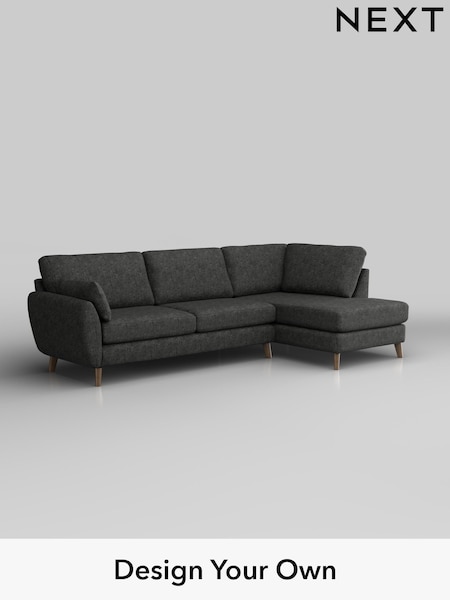 Boucle Weave Easy Clean/Charcoal Grey Wilson (W42126) | £1,575