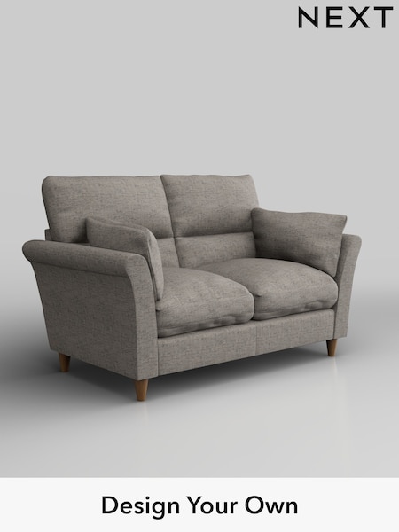 Boucle Weave Easy Clean/Light Dove Grey Hartley Highback Relaxed Sit (W42148) | £1,025
