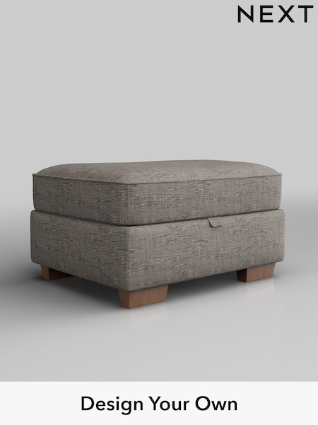 Boucle Weave Easy Clean/Light Dove Grey Hayden Buttoned Back (W42150) | £450