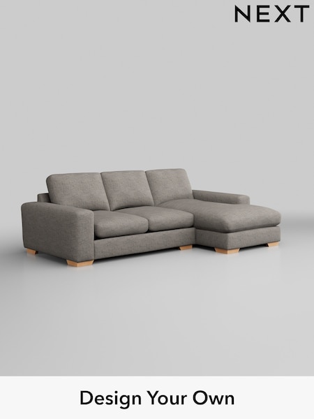 Boucle Weave Easy Clean/Light Dove Grey Houghton Deep Relaxed Sit (W42151) | £1,975