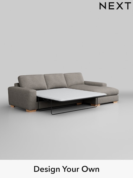 Boucle Weave Easy Clean/Light Dove Grey Houghton Deep Relaxed Sit (W42151) | £2,675