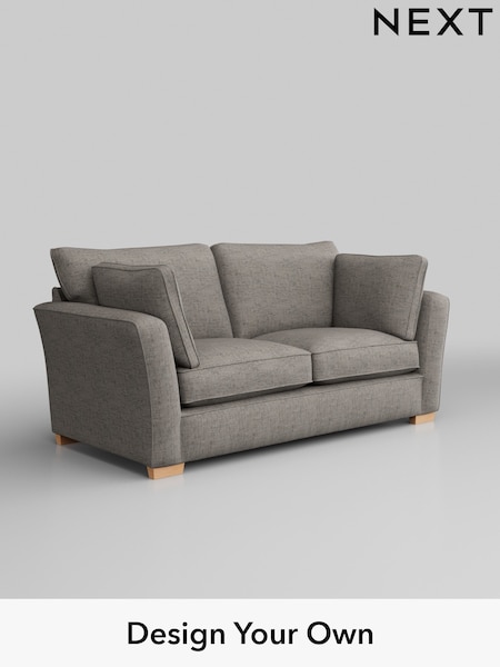 Boucle Weave Easy Clean/Light Dove Grey Heath Highback (W42152) | £1,125