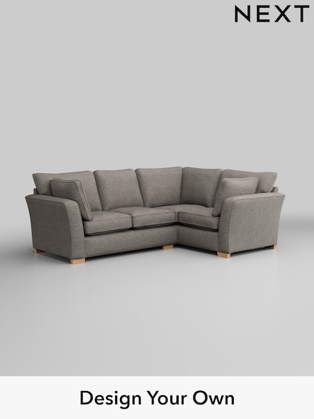 Boucle Weave Easy Clean/Light Dove Grey Heath Highback (W42152) | £1,899
