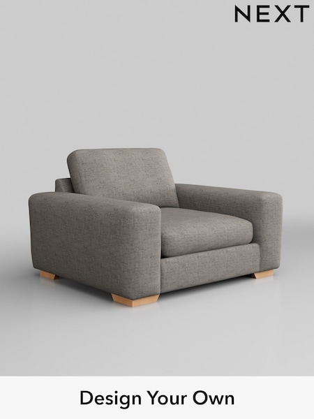 Boucle Weave Easy Clean/Light Dove Grey Houghton Deep Sit (W42153) | £875