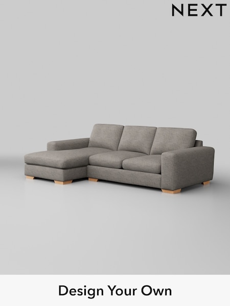 Boucle Weave Easy Clean/Light Dove Grey Houghton Deep Sit (W42153) | £1,899