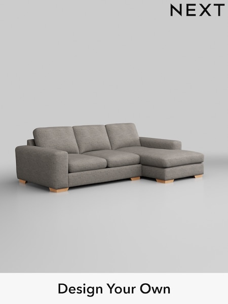 Boucle Weave Easy Clean/Light Dove Grey Houghton Deep Sit (W42153) | £1,899