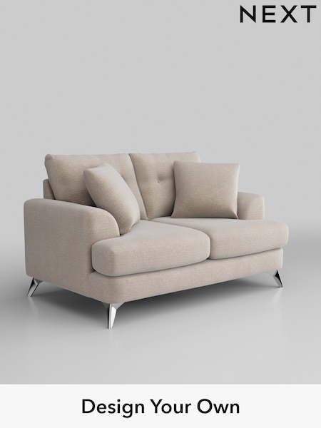 Boucle Chenille/Oyster Parker Buttoned Back (W42155) | £1,225