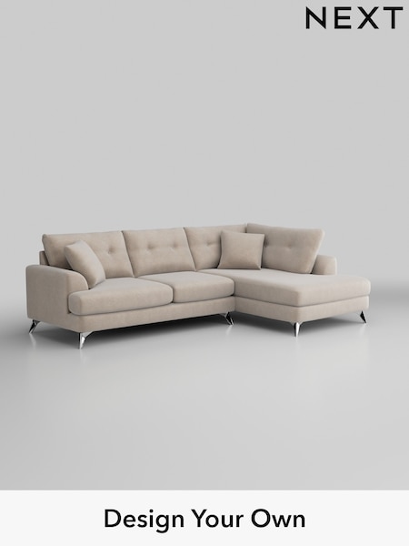 Boucle Chenille/Oyster Parker Buttoned Back (W42155) | £2,325