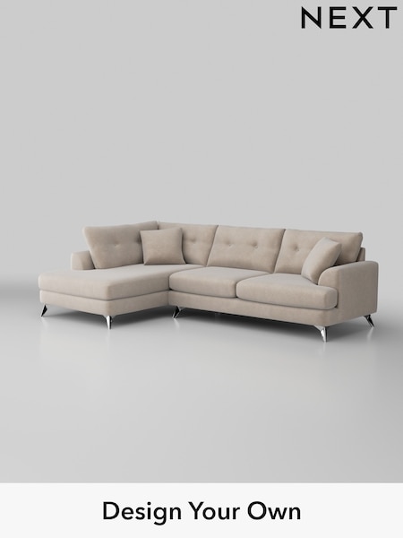 Boucle Chenille/Oyster Parker Buttoned Back (W42155) | £2,425