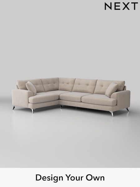 Boucle Chenille/Oyster Parker Buttoned Back (W42155) | £2,475