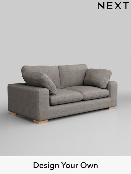 Boucle Weave Easy Clean/Light Dove Grey N Premium The Snuggle Grand (W42158) | £1,699